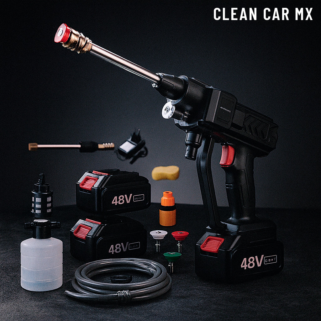 Clean Car MX – Kit Hidrolavadora + Aspiradora De Carro